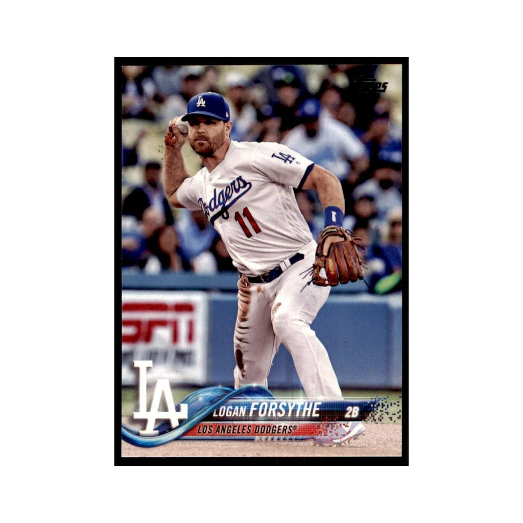 Logan Forsythe 2018 Topps #35 Los Angeles Dodgers Baseball Card NM