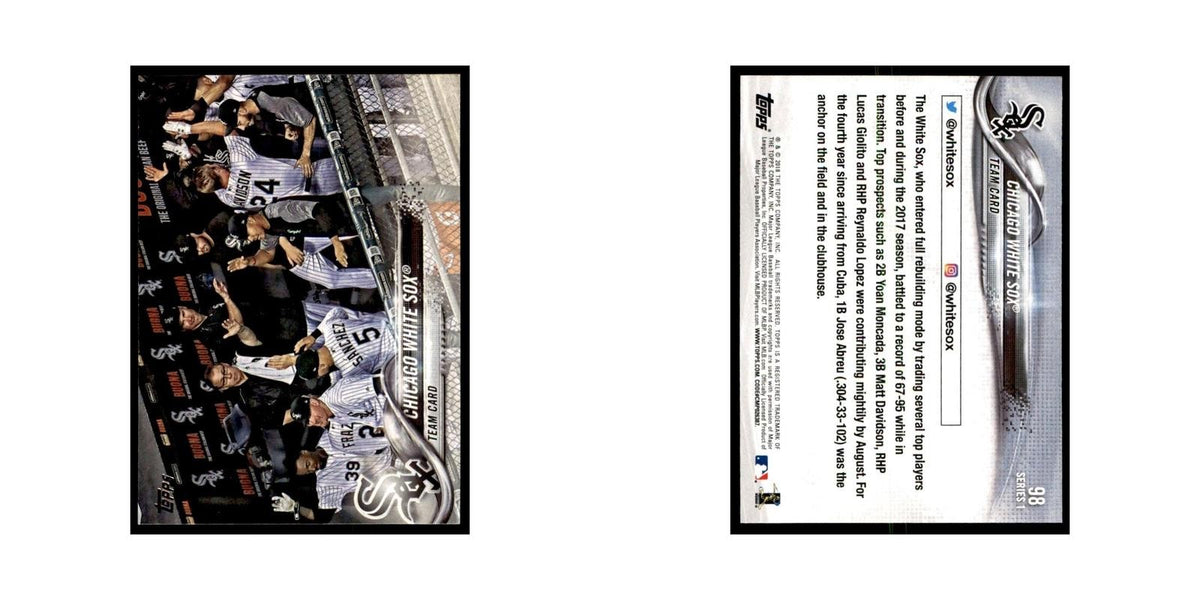 Team Card 2018 Topps #98 Chicago White Sox Baseball Card NM