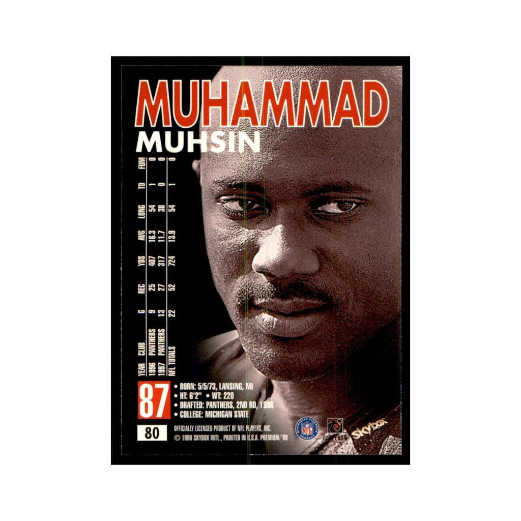 Muhsin Muhammad 1998 SkyBox #80 Football Cards Football Card NM