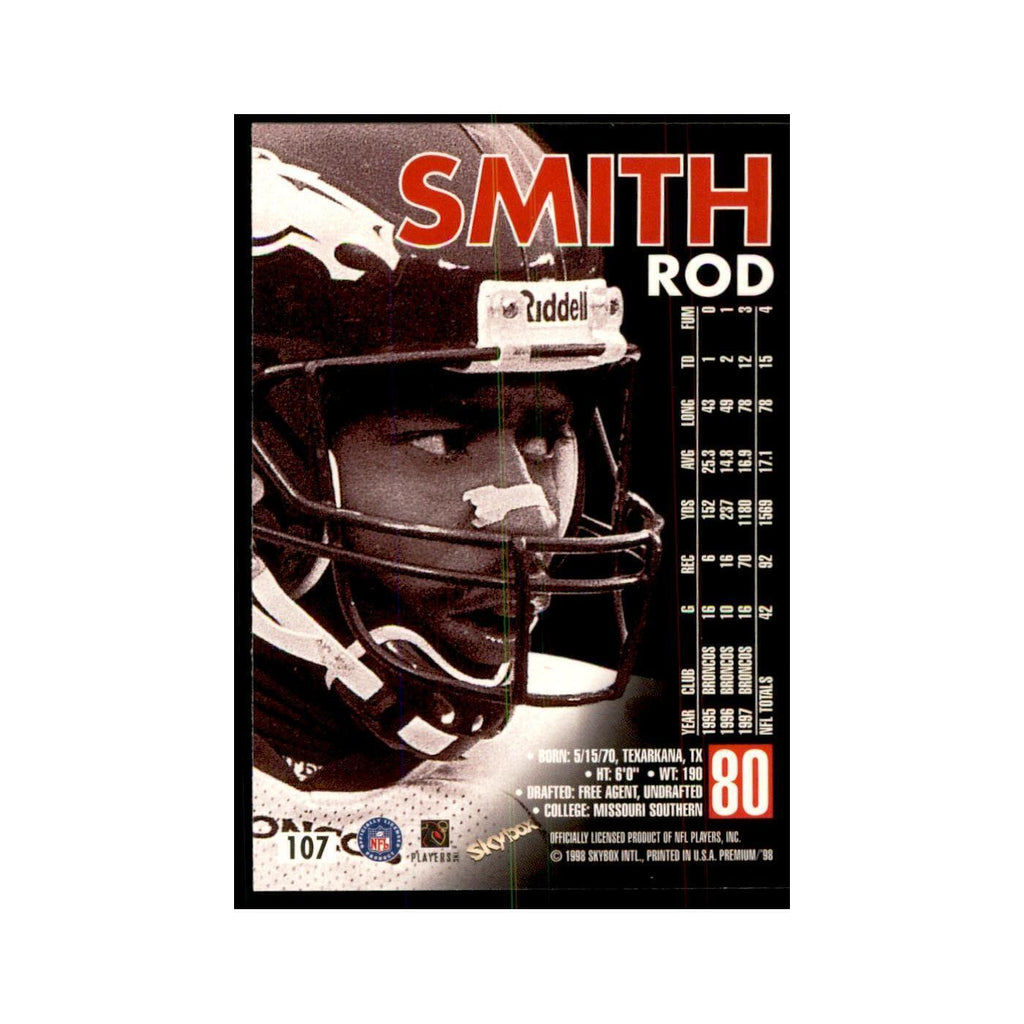 Rod Smith 1998 SkyBox #107 Football Cards Football Card NM