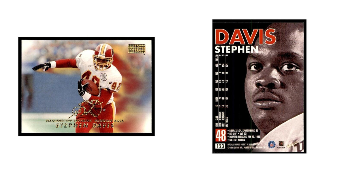 Stephen Davis 1998 SkyBox #123 Football Cards Football Card NM