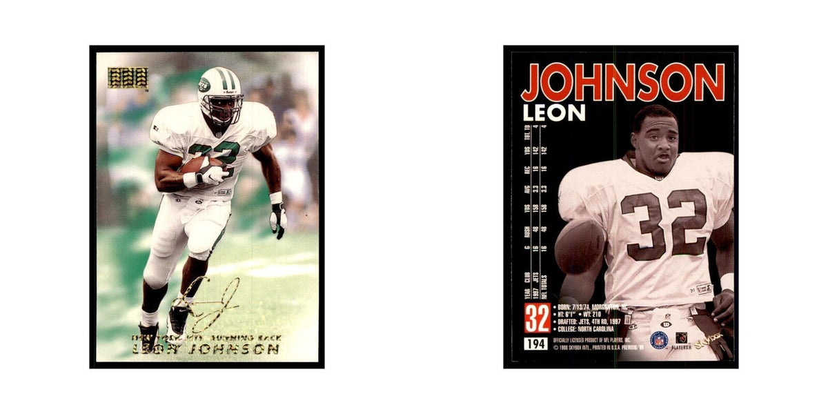 Leon Johnson 1998 SkyBox #194 Football Cards Football Card NM