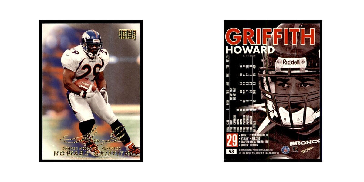Howard Griffith 1998 SkyBox #98 Football Cards Football Card NM