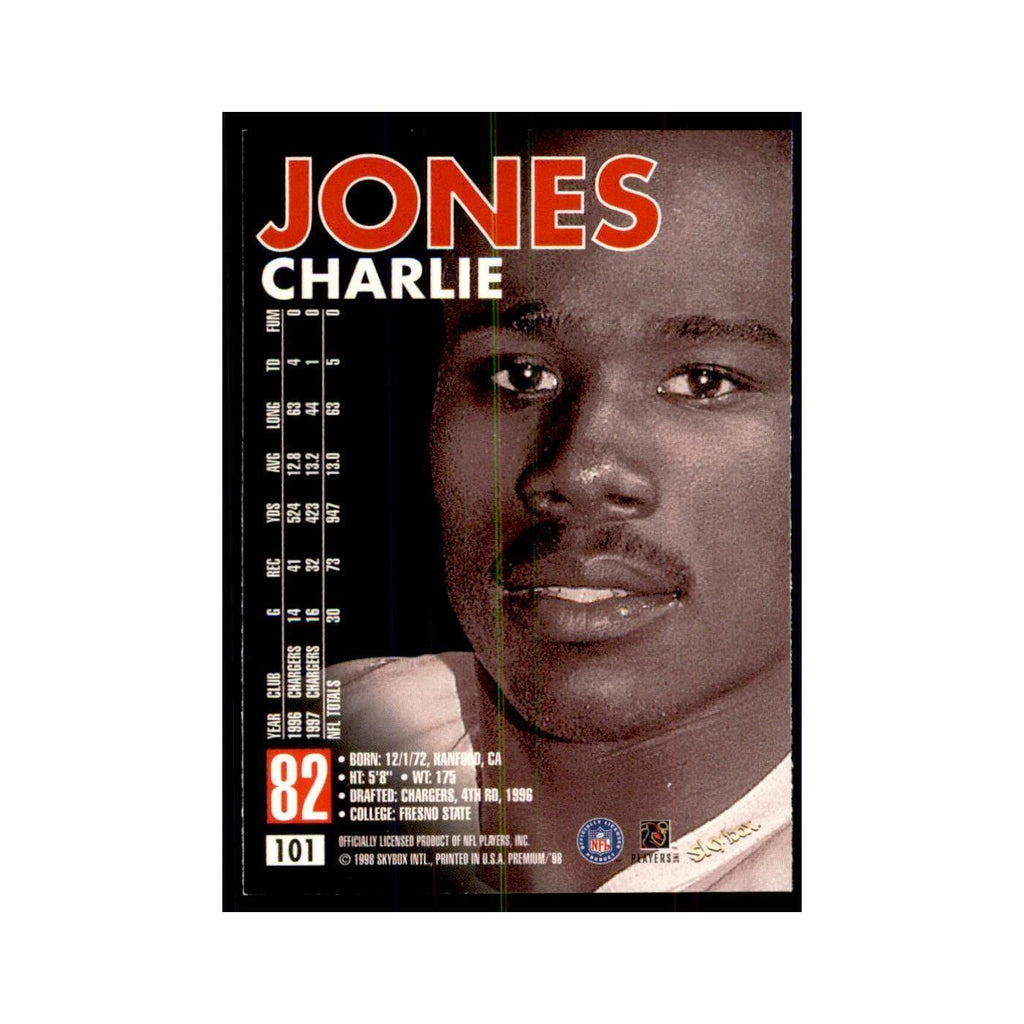 Charlie Jones 1998 SkyBox #101 Football Cards Football Card NM