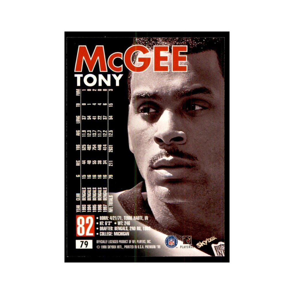 Tony McGee 1998 SkyBox #79 Football Cards Football Card NM