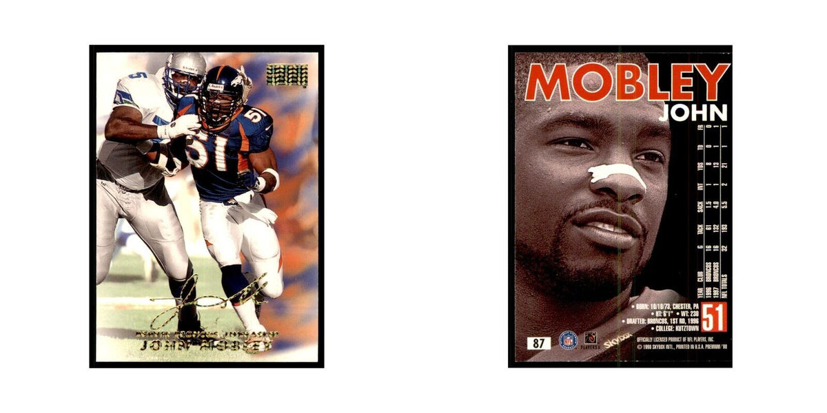 John Mobley 1998 SkyBox #87 Football Cards Football Card NM