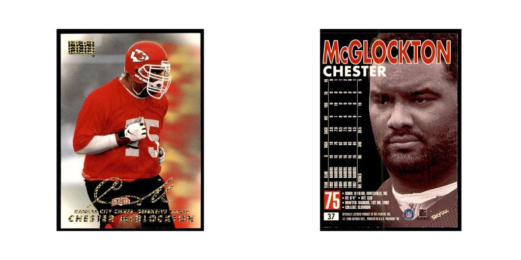 Chester McGlockton 1998 SkyBox #37 Football Cards Football Card NM