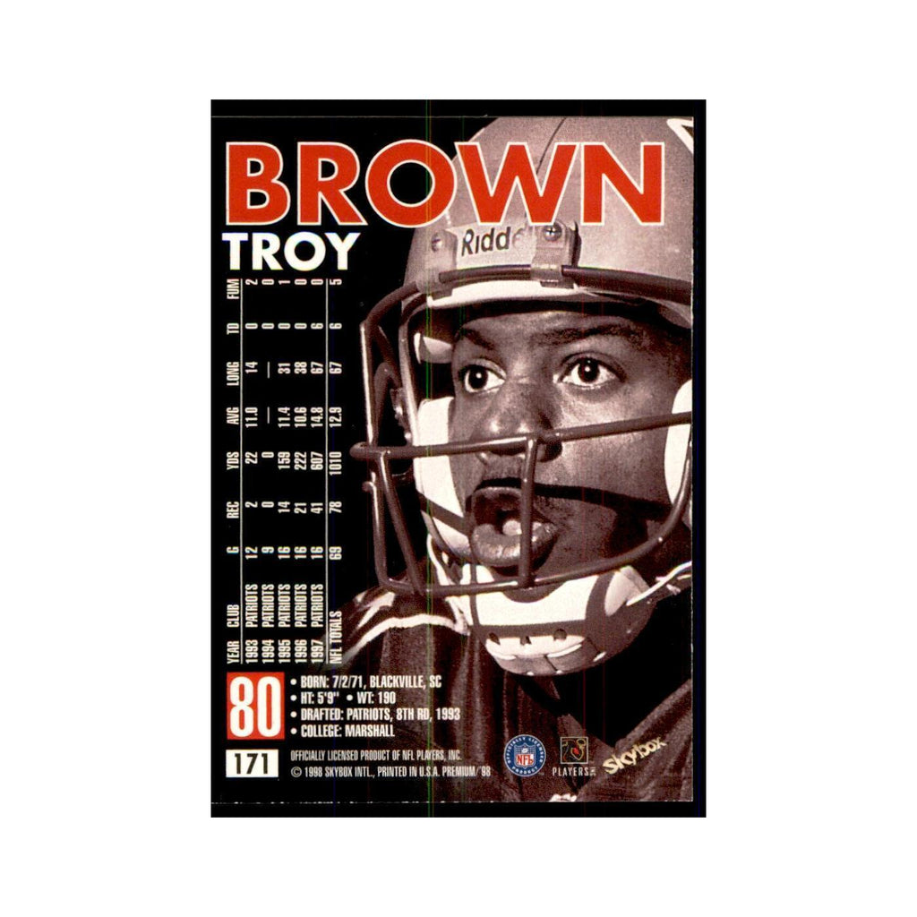 Troy Brown 1998 SkyBox #171 Football Cards Football Card NM
