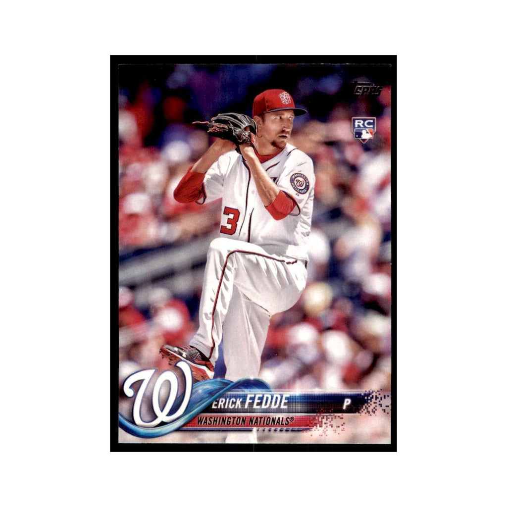 Erick Fedde Rookie 2018 Topps #217 Washington Nationals Baseball Card NM