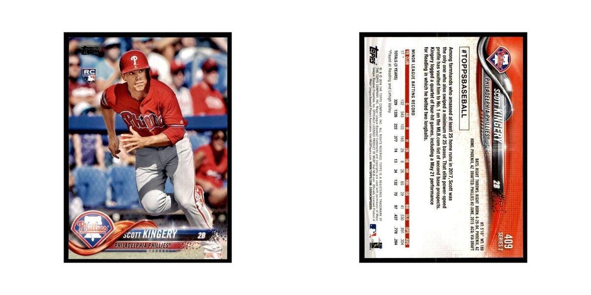 Scott Kingery Rookie 2018 Topps #409 Philadelphia Phillies Baseball Card NM