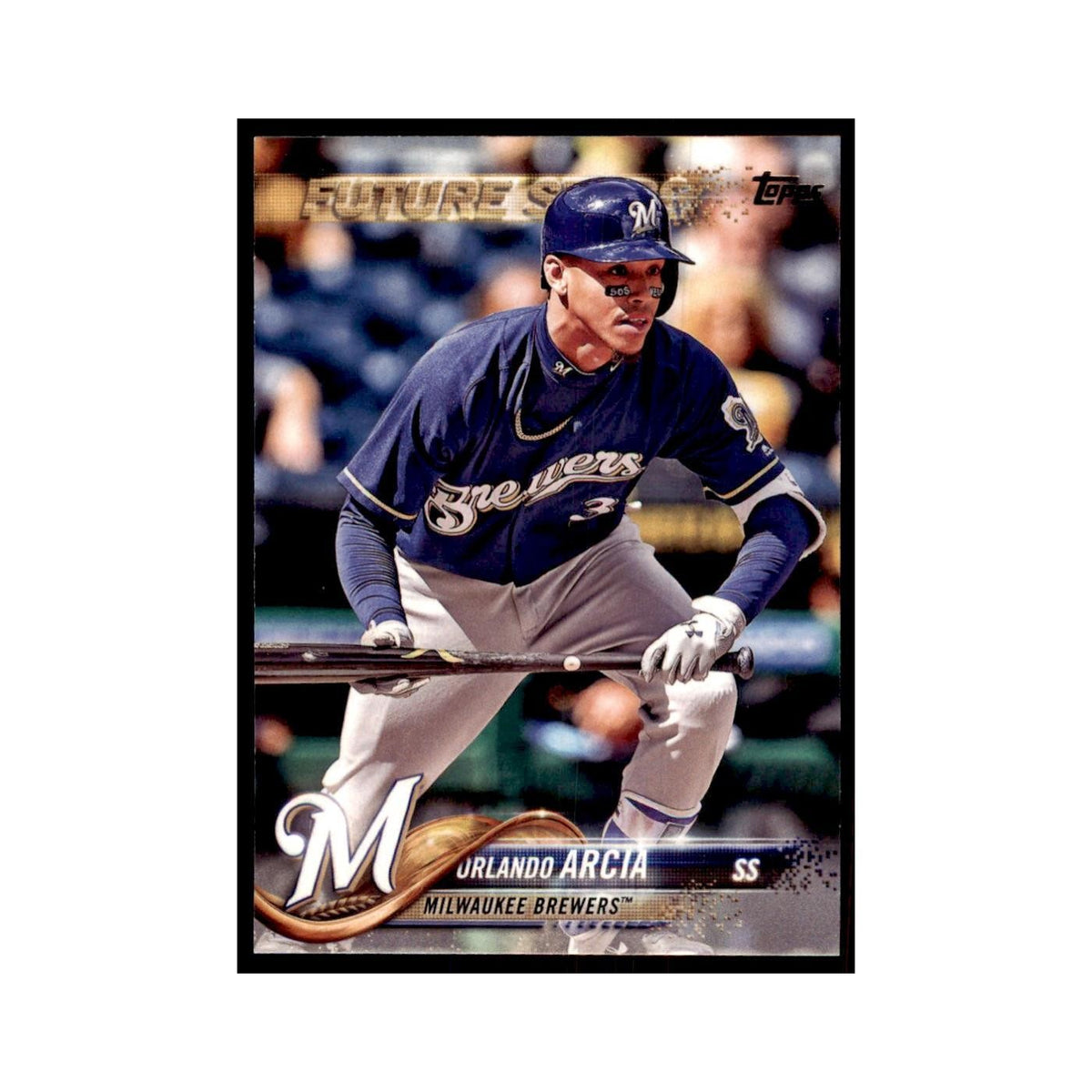Orlando Arcia 2018 Topps #196 Milwaukee Brewers Baseball Card NM