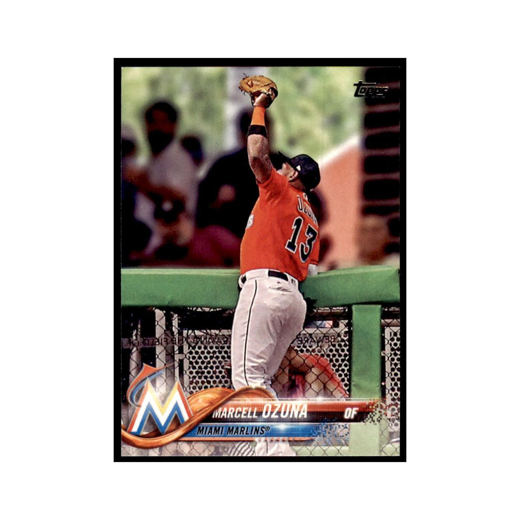 Marcell Ozuna 2018 Topps #132 Miami Marlins Baseball Card NM