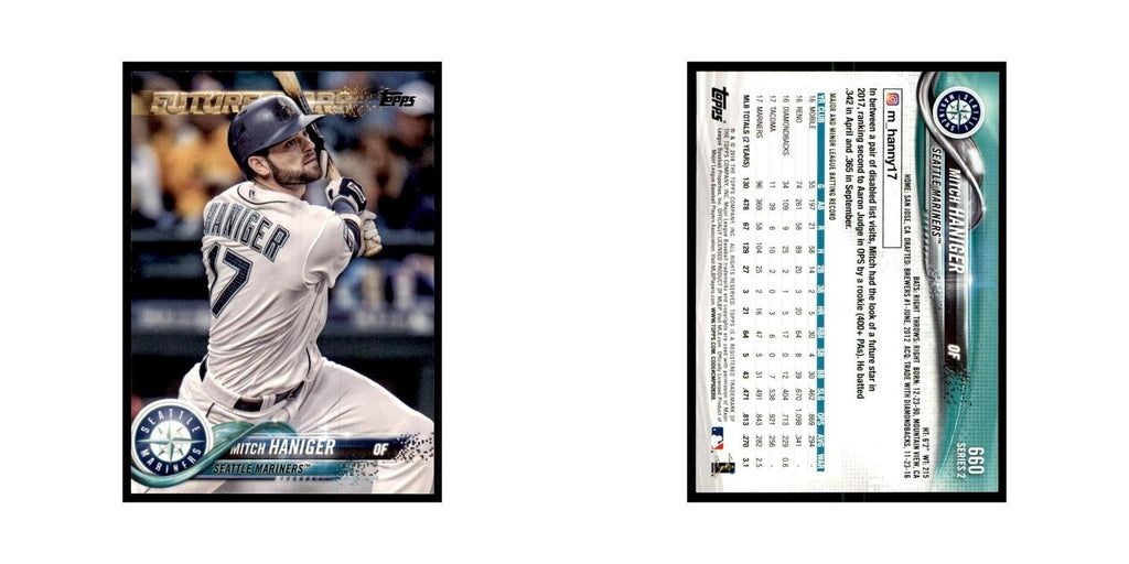 Mitch Haniger 2018 Topps #660 Seattle Mariners Baseball Card NM