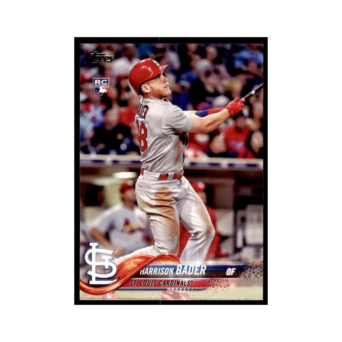 Harrison Bader Rookie 2018 Topps #21 St. Louis Cardinals Baseball Card NM