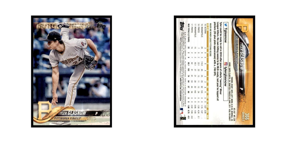 Tyler Glasnow 2018 Topps #366 Pittsburgh Pirates Baseball Card NM