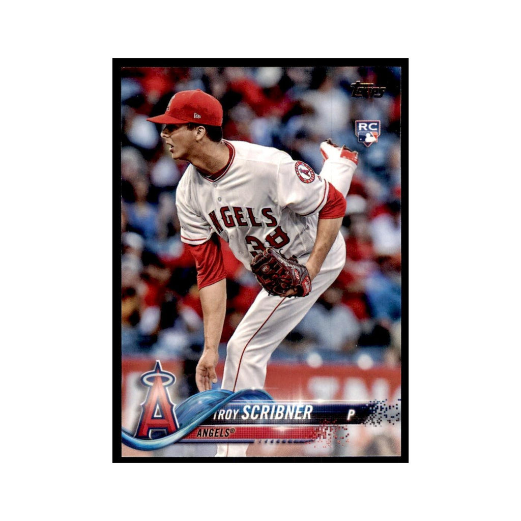 Troy Scribner Rookie 2018 Topps #440 Los Angeles Angels Baseball Card NM