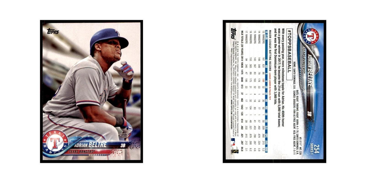 Adrian Beltre 2018 Topps #254 Texas Rangers Baseball Card NM