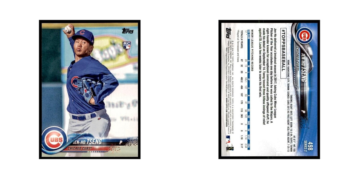 Jen-Ho Tseng Rookie 2018 Topps #498 Chicago Cubs Baseball Card NM