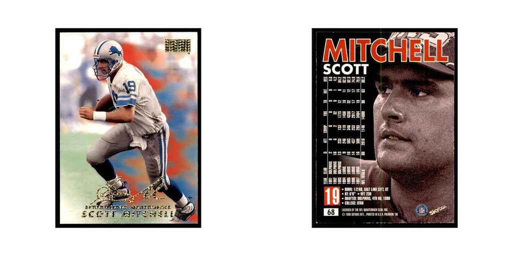 Scott Mitchell 1998 SkyBox #68 Football Cards Football Card NM