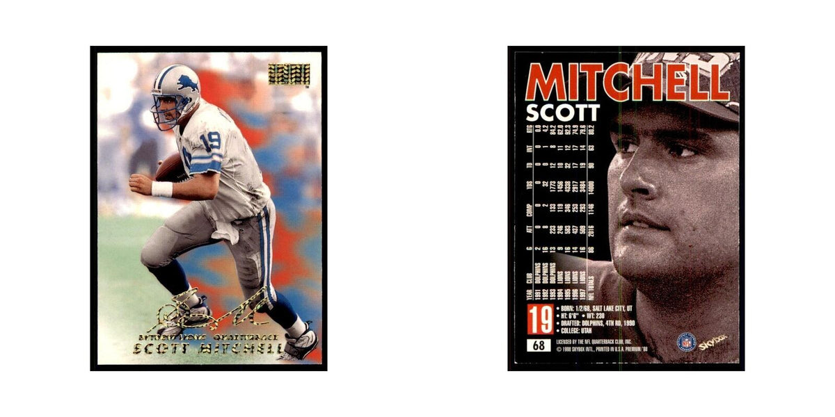 Scott Mitchell 1998 SkyBox #68 Football Cards Football Card NM
