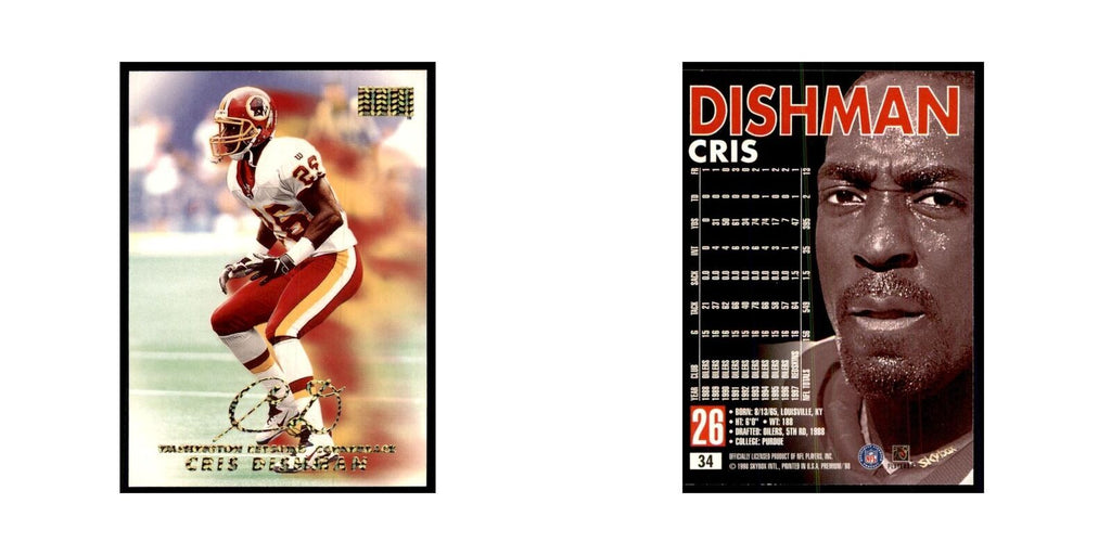 Cris Dishman 1998 SkyBox #34 Football Cards Football Card NM