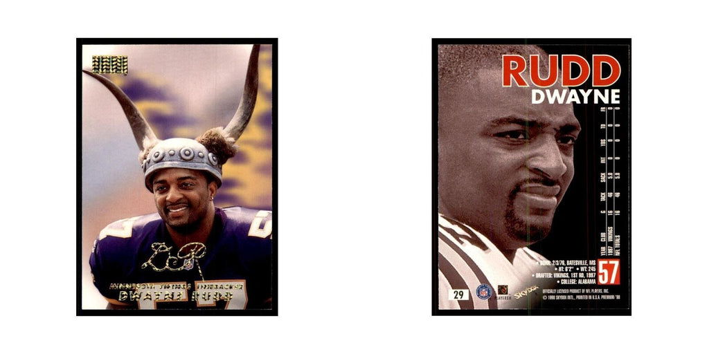 Dwayne Rudd 1998 SkyBox #29 Football Cards Football Card NM