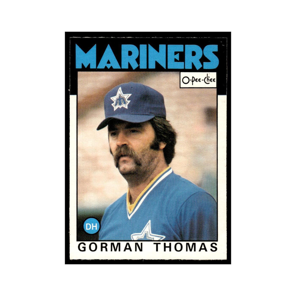 Gorman Thomas 1986 O-Pee-Chee #347 Seattle Mariners Baseball Card NM