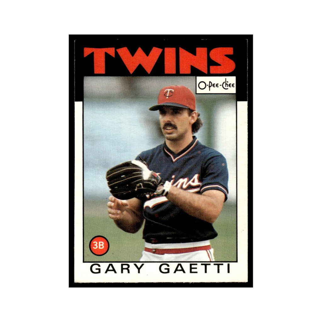 Gary Gaetti 1986 O-Pee-Chee #97 Minnesota Twins Baseball Card NM