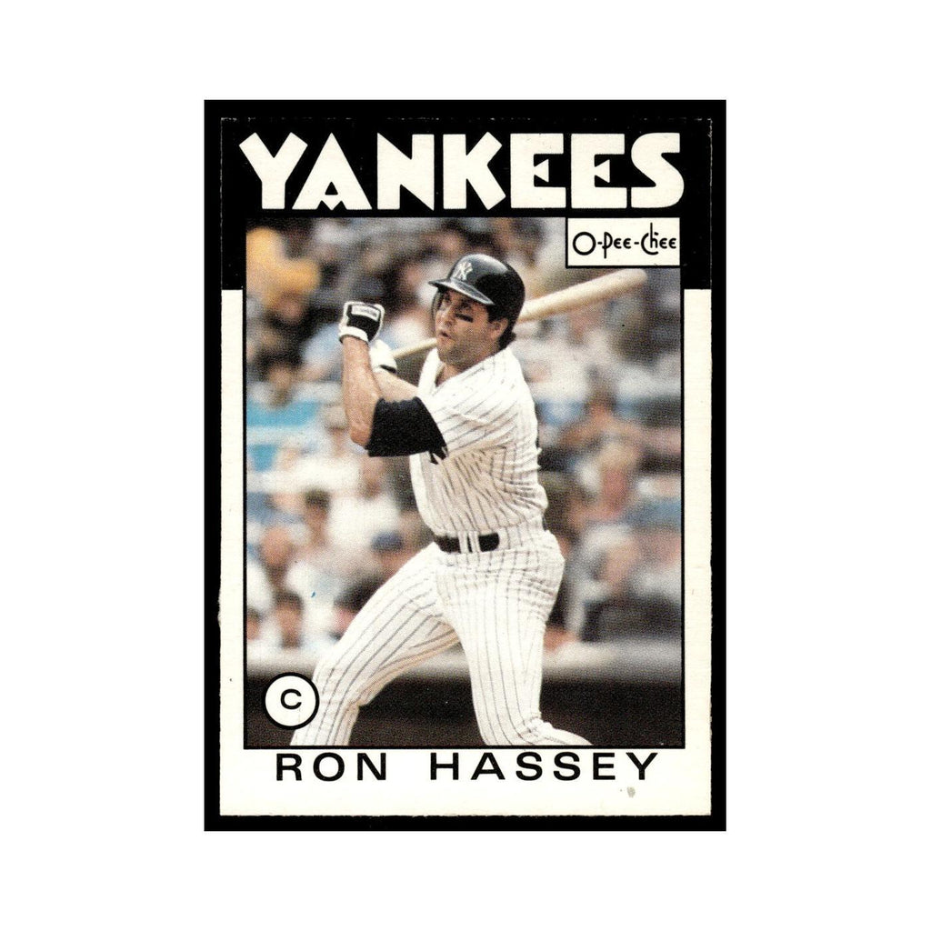 Ron Hassey 1986 O-Pee-Chee #157 New York Yankees Baseball Card NM