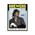 David Green 1986 O-Pee-Chee #122 Milwaukee Brewers Baseball Card NM