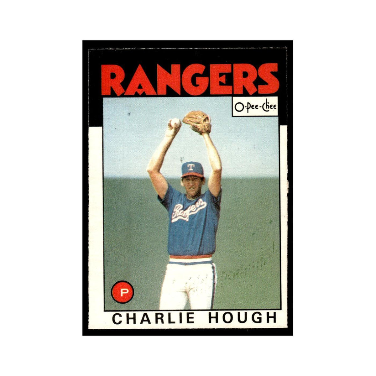 Charlie Hough 1986 O-Pee-Chee #275 Texas Rangers Baseball Card NM