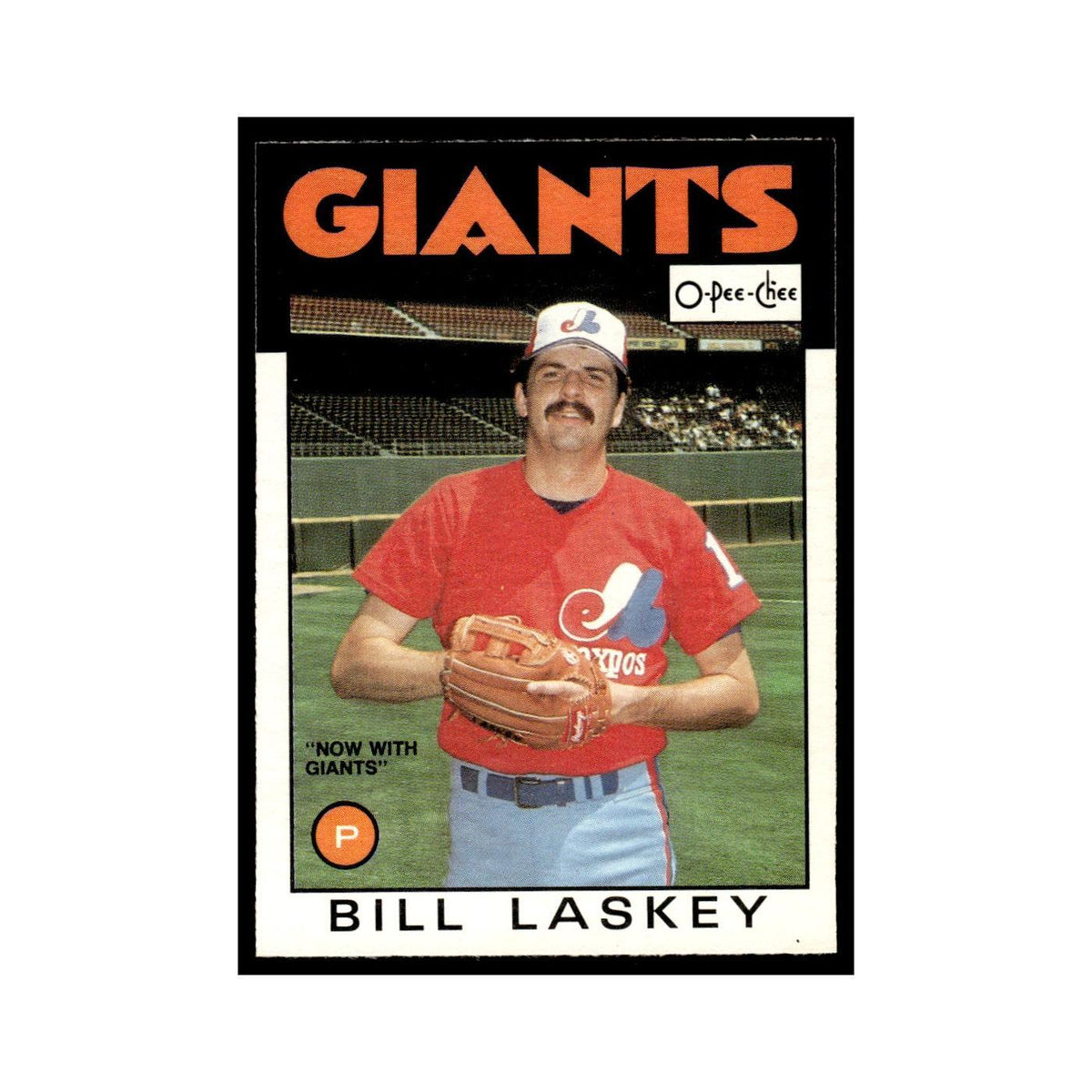 Bill Laskey 1986 O-Pee-Chee #281 San Francisco Giants Baseball Card NM