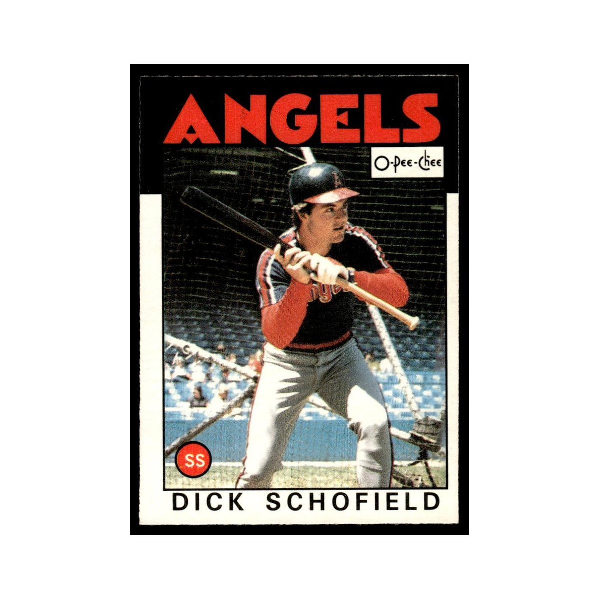 Dick Schofield 1986 O-Pee-Chee #311 California Angels Baseball Card NM