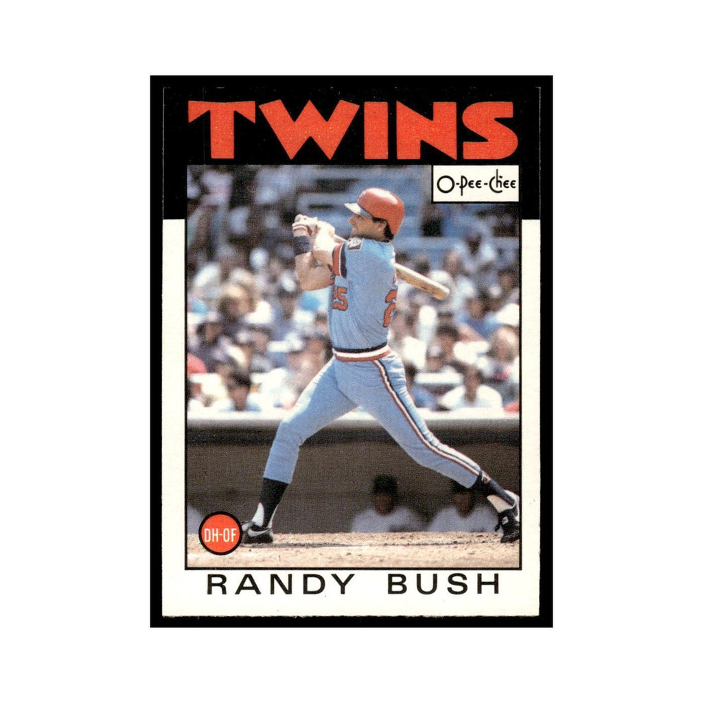 Randy Bush 1986 O-Pee-Chee #214 Minnesota Twins Baseball Card NM