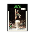 Carney Lansford 1986 O-Pee-Chee #134 Oakland Athletics Baseball Card NM