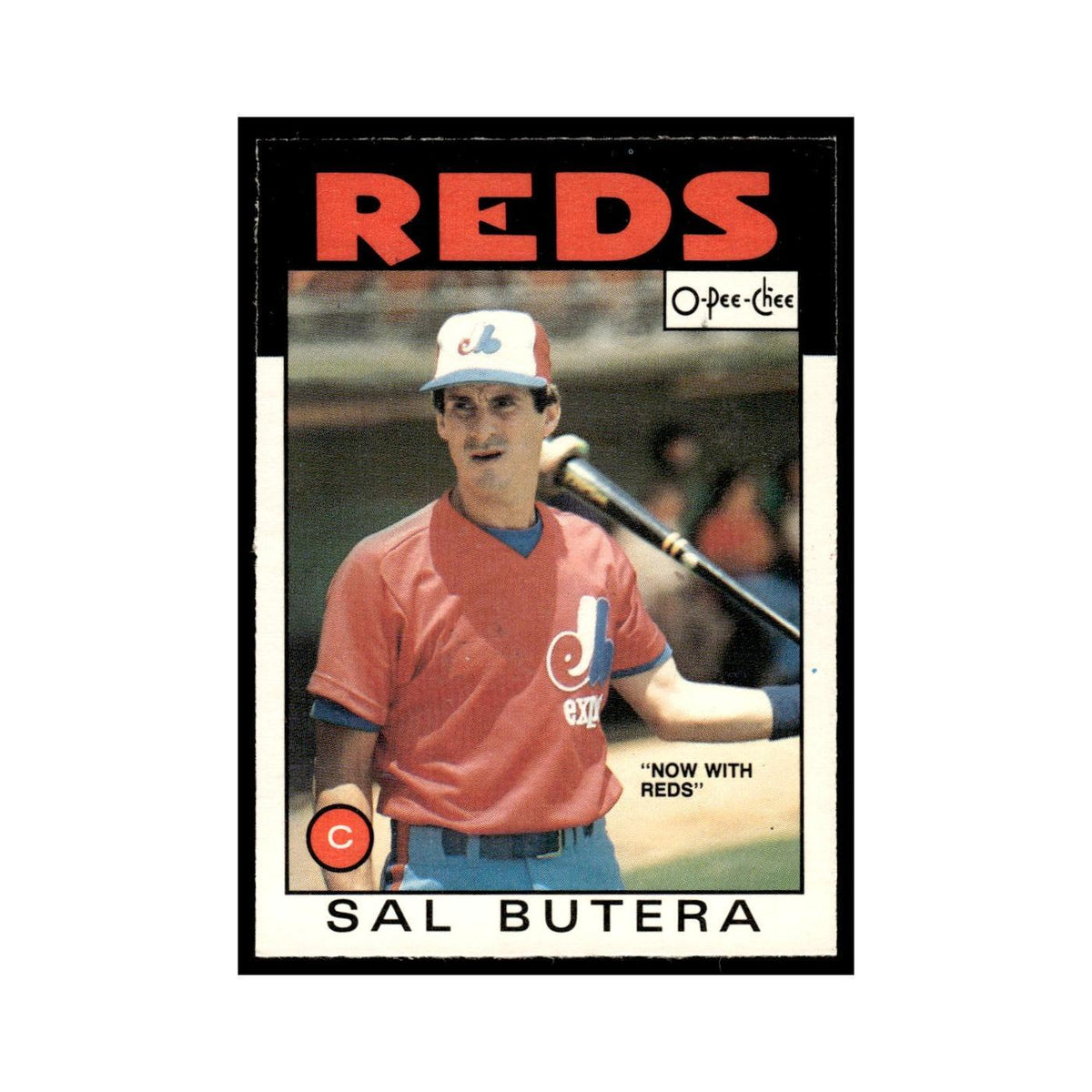 Sal Butera 1986 O-Pee-Chee #261 Cincinnati Reds Baseball Card NM