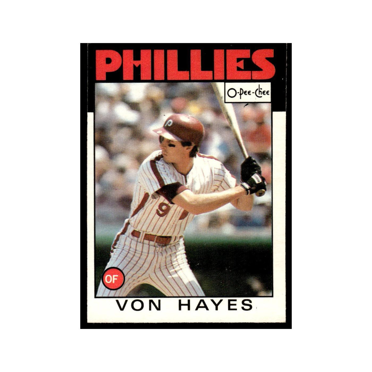 Von Hayes 1986 O-Pee-Chee #146 Philadelphia Phillies Baseball Card NM