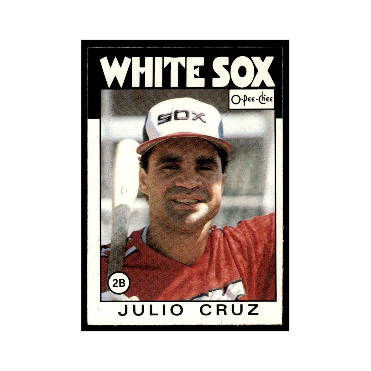 Julio Cruz 1986 O-Pee-Chee #14 Chicago White Sox Baseball Card NM