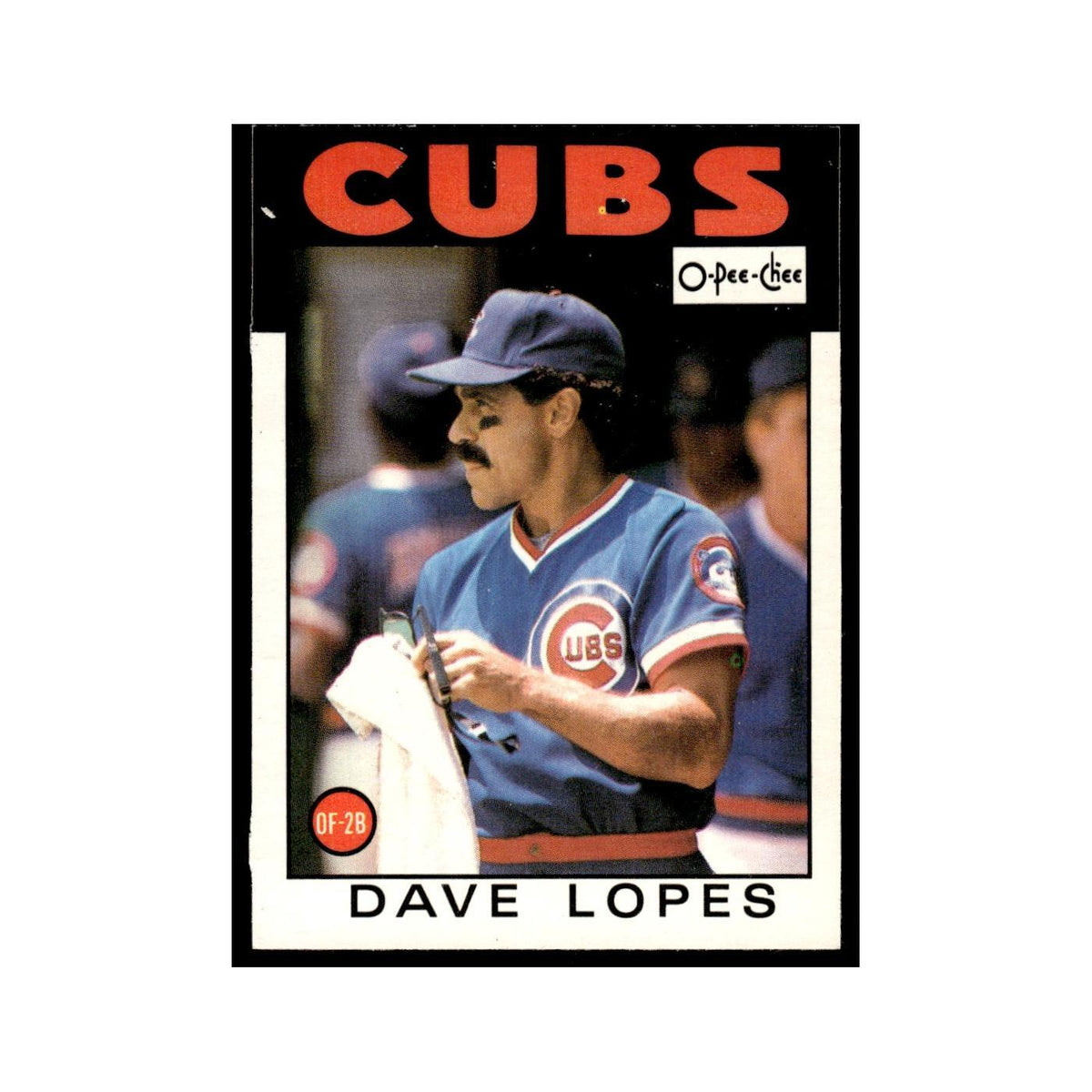 Dave Lopes 1986 O-Pee-Chee #125 Chicago Cubs Baseball Card NM