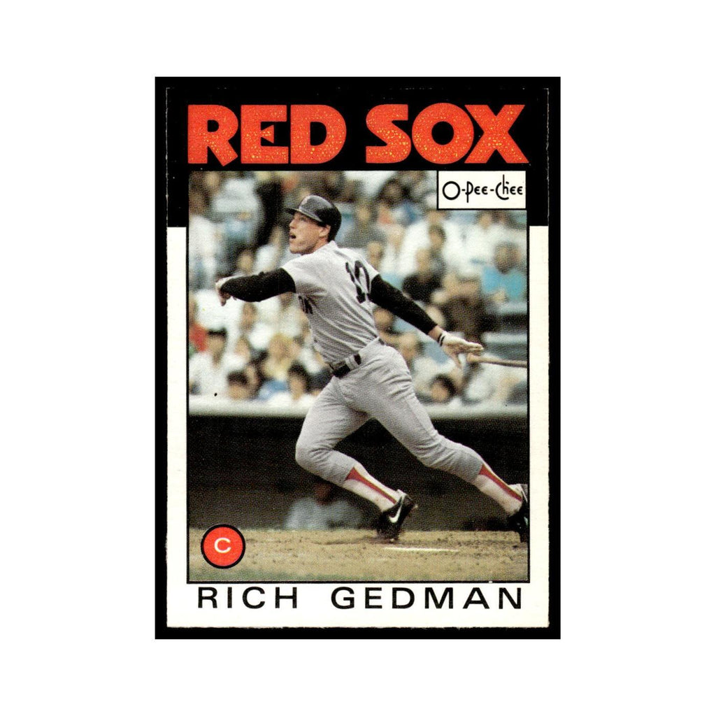 Rich Gedman 1986 O-Pee-Chee #375 Boston Red Sox Baseball Card NM