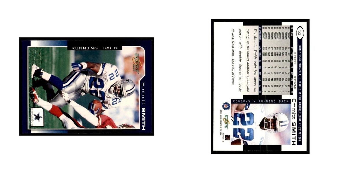 Emmitt Smith 2000 Score #53 Football Cards Football Card NM