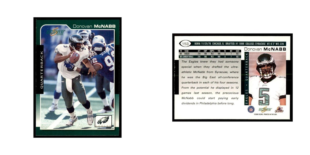 Donovan McNabb 2000 Score #153 Football Cards Football Card NM