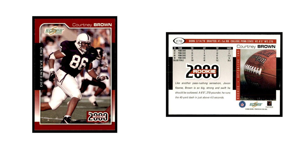 Courtney Brown Rookie 2000 Score #278 Football Cards Football Card NM