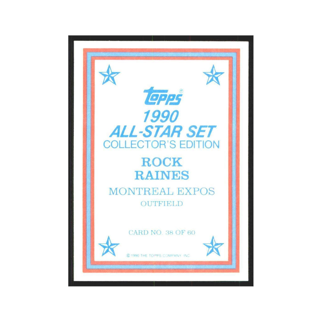 Rock Raines 1990 Topps All Stars #38 Montreal Card NM