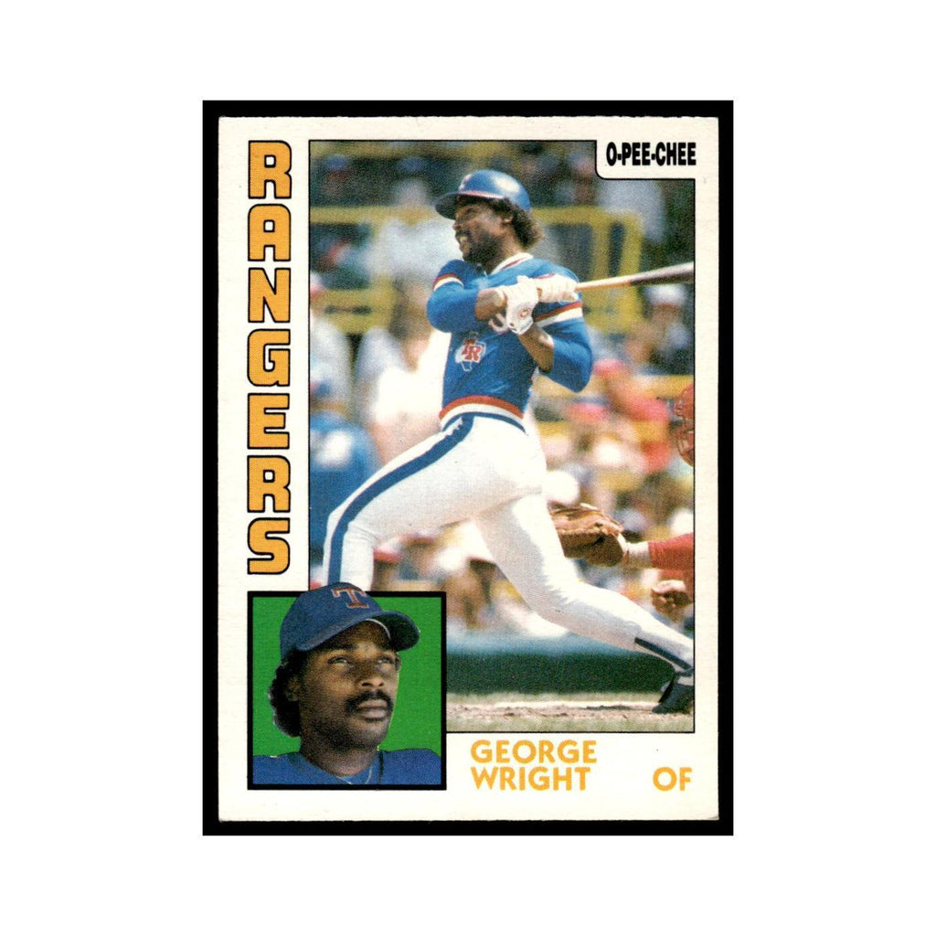 George Wright 1984 O-Pee-Chee #314 Texas Rangers Baseball Card EX
