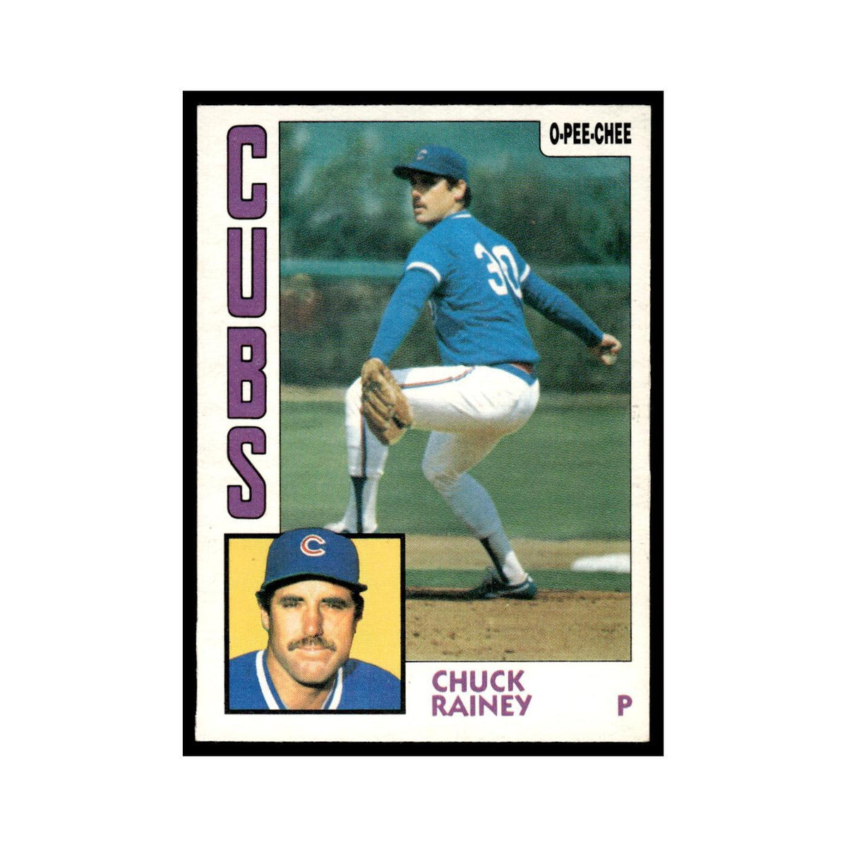 Chuck Rainey 1984 O-Pee-Chee #334 Chicago Cubs Baseball Card EX