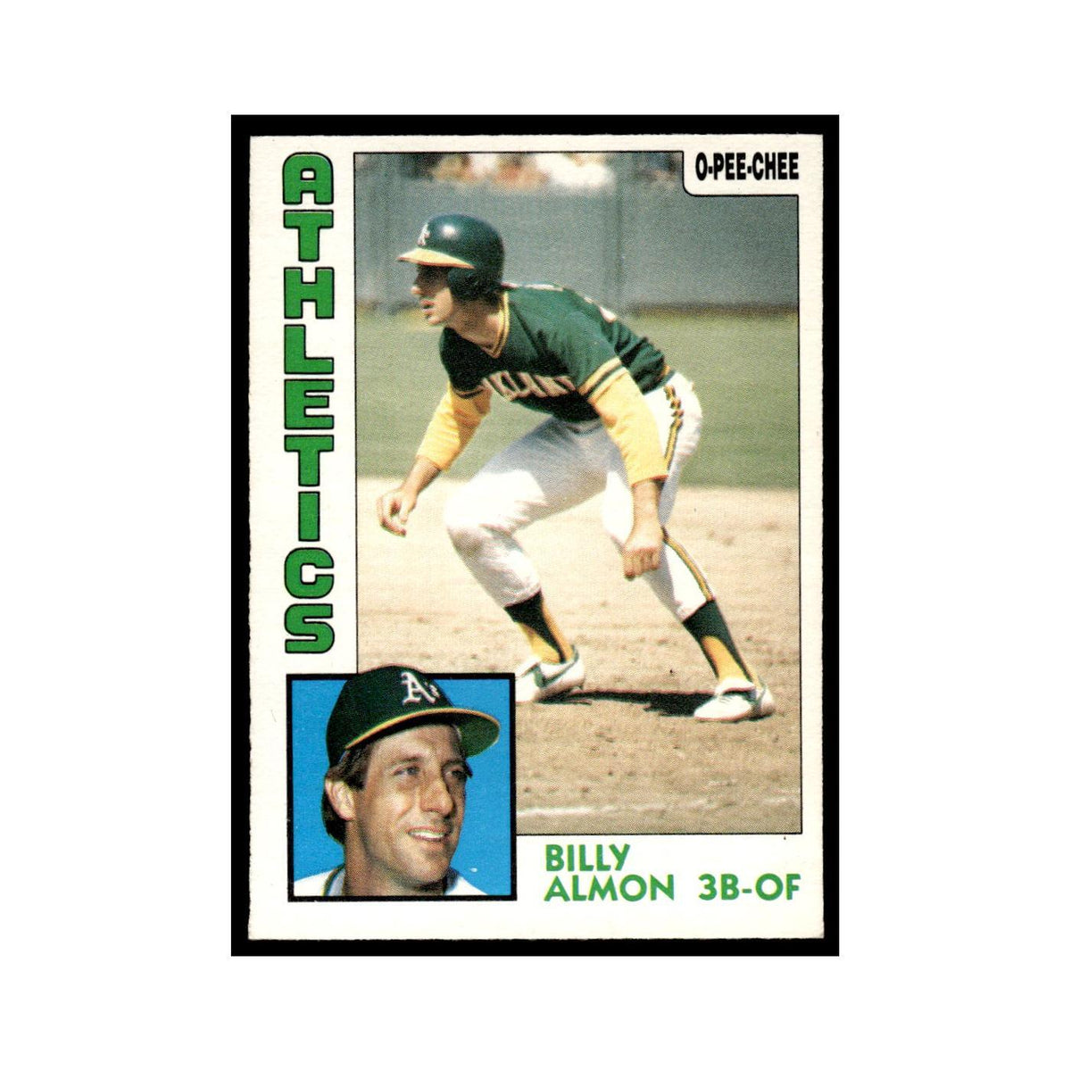 Billy Almon 1984 O-Pee-Chee #241 Oakland Athletics Baseball Card EX