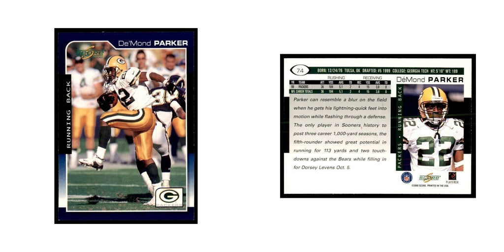De'Mond Parker 2000 Score #74 Football Cards Football Card NM