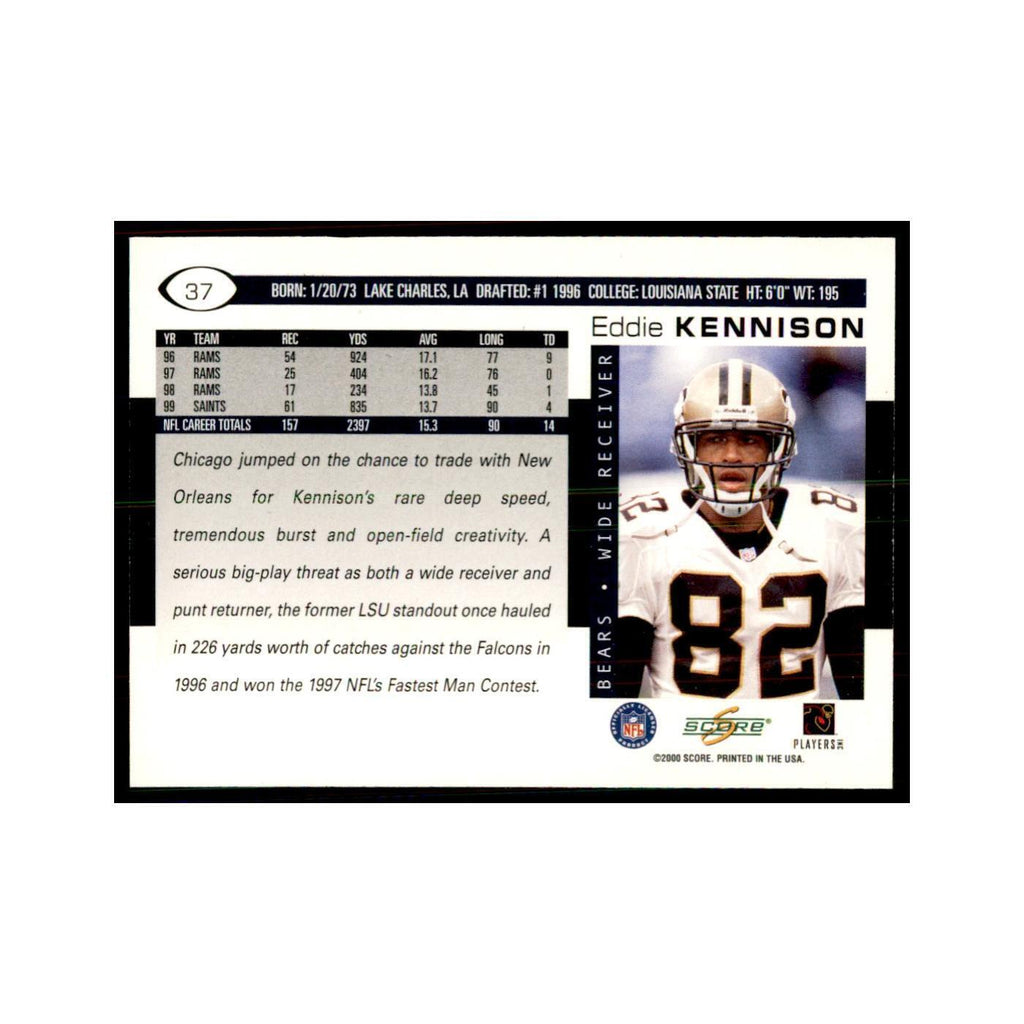 Eddie Kennison 2000 Score #37 Football Cards Football Card NM