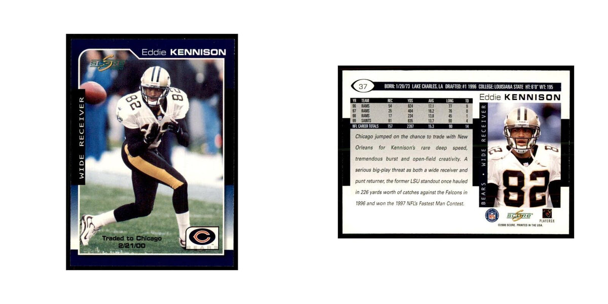Eddie Kennison 2000 Score #37 Football Cards Football Card NM